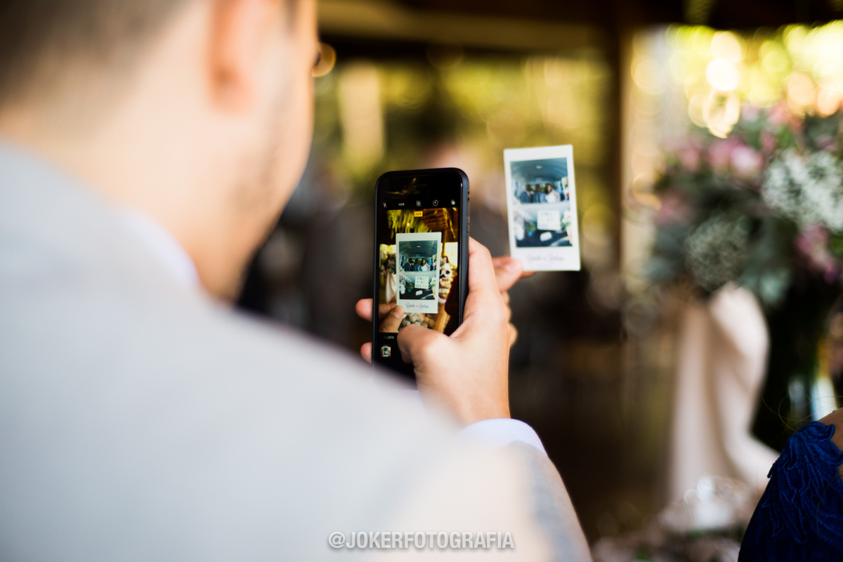 fotos polaroid no casamento