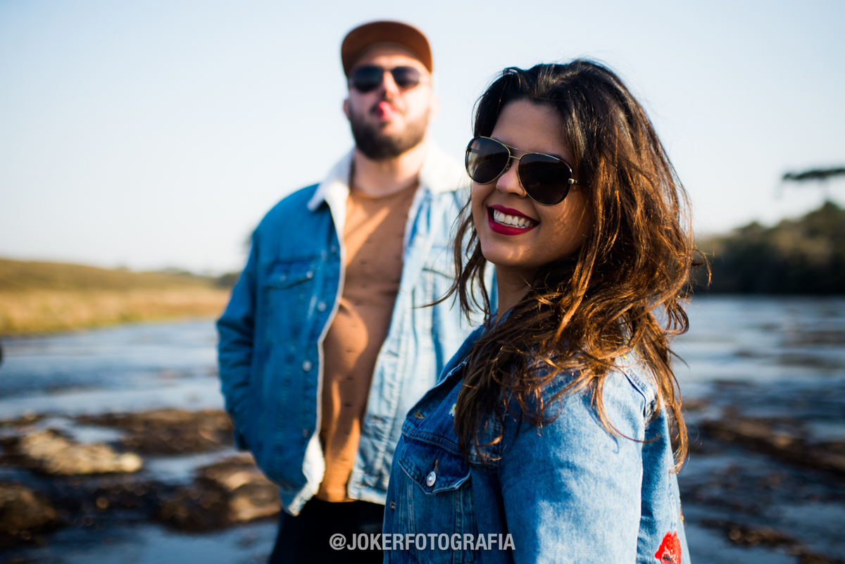 ensaio de casal divertido