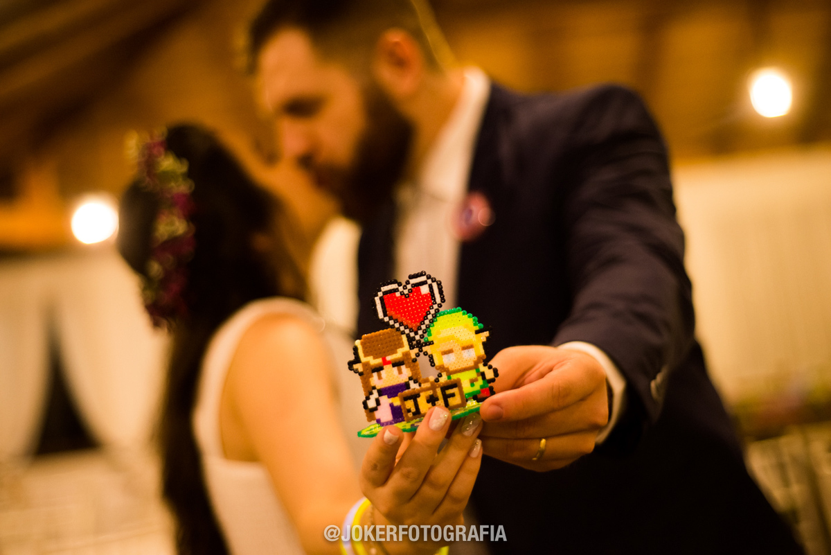 lembrancinha criativa para noivos geek