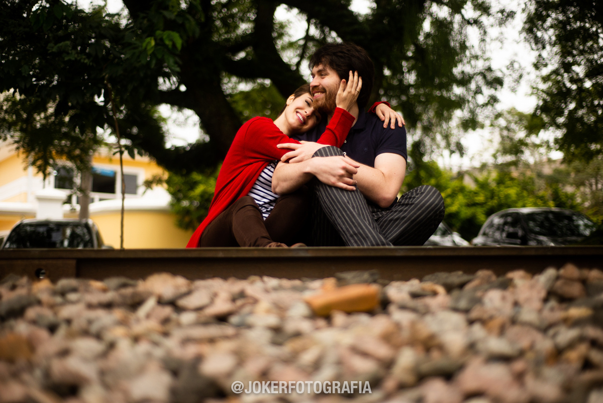 ensaio nos trilhos de trem do juveve