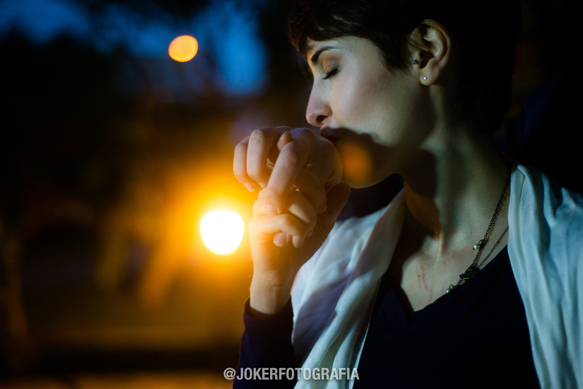 fotografia noturna de casal em curitiba