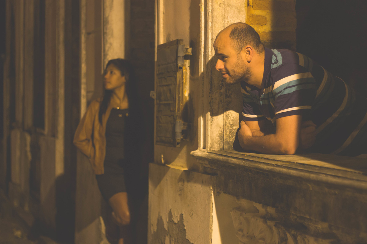 Fotografia de casal noturna em Canavieiras - Bahia