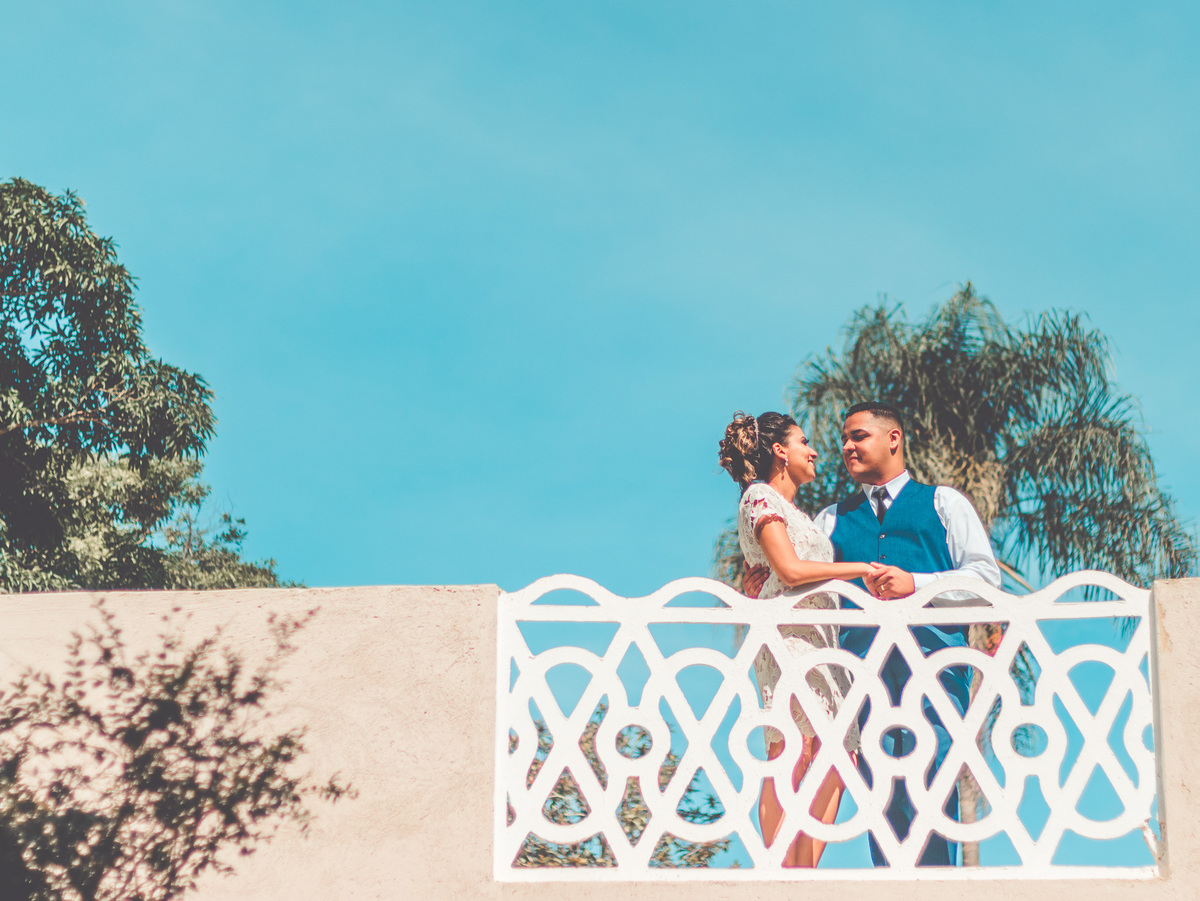 ensaio dos noivos no dia do casamento