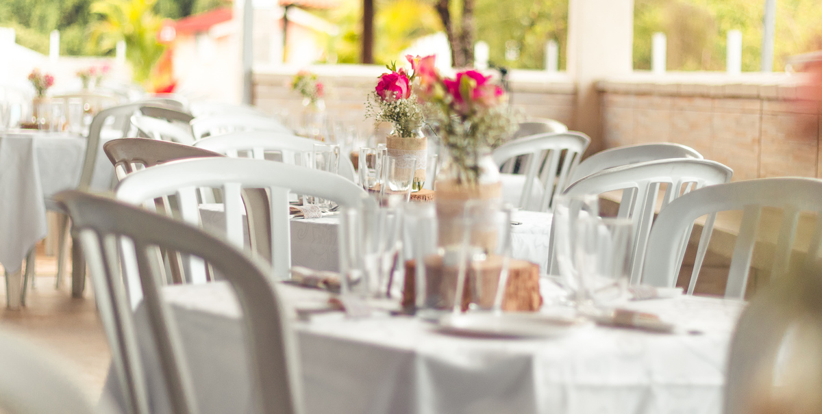 detalhes da decoração em casamentos