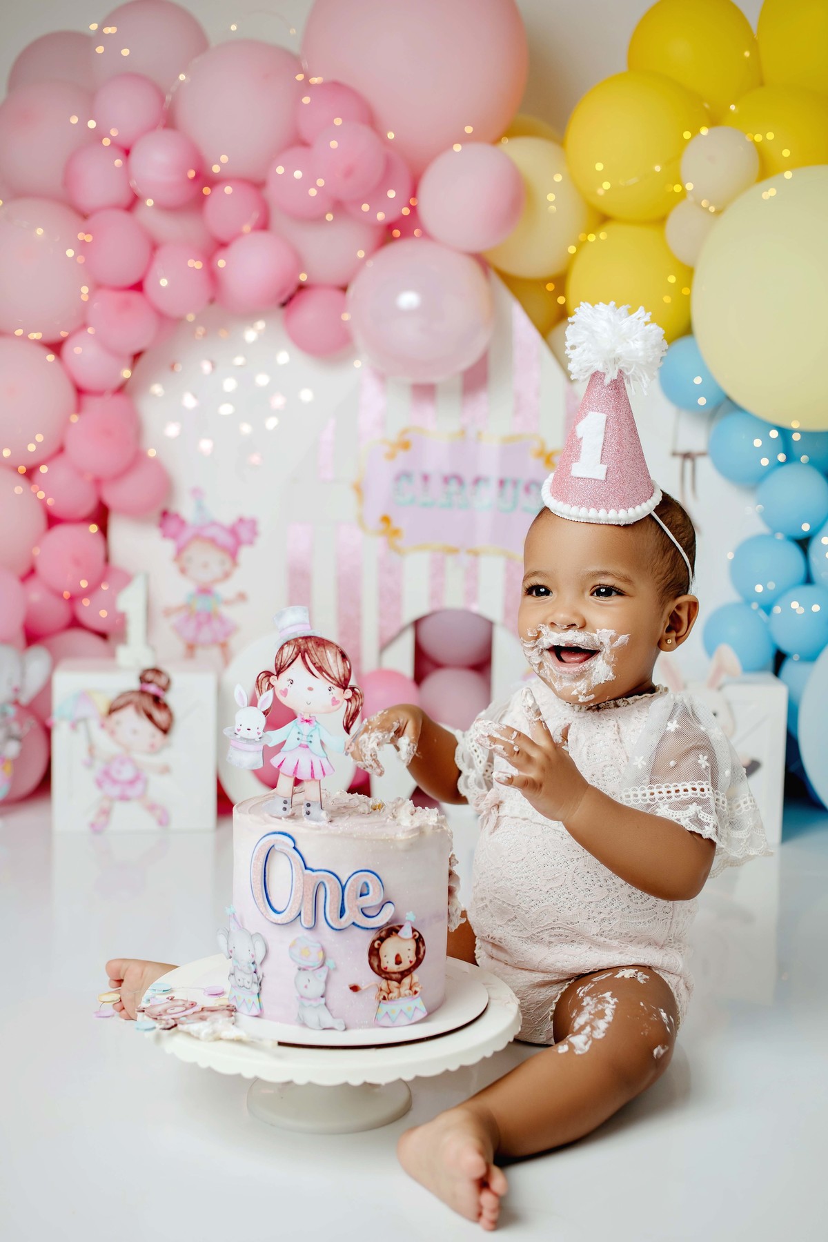 Smash the cake bh circo rosa estúdio aline araujo fotografia