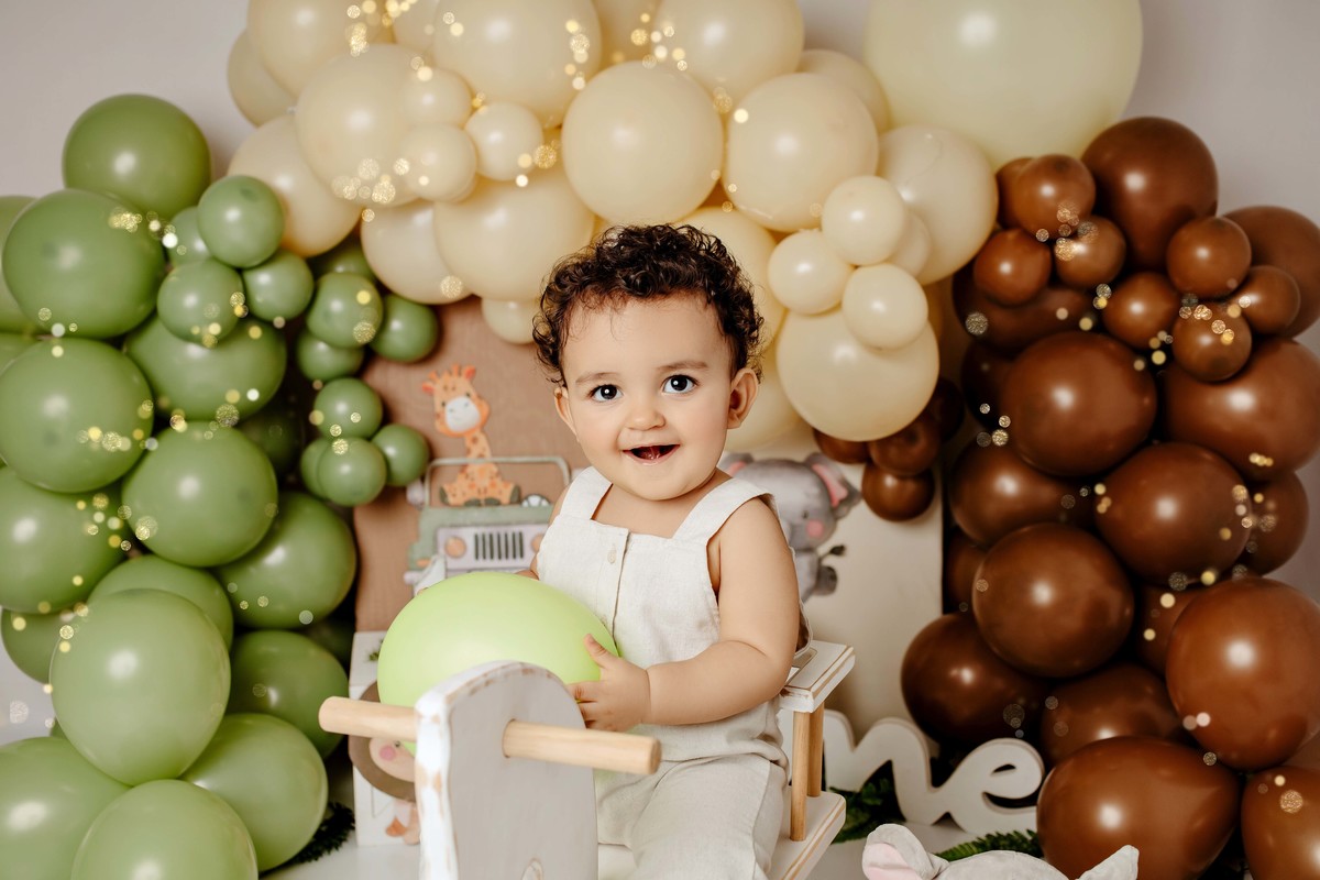 Smash the cake Safari estúdio Aline Araújo Fotografia Belo Horizonte MG