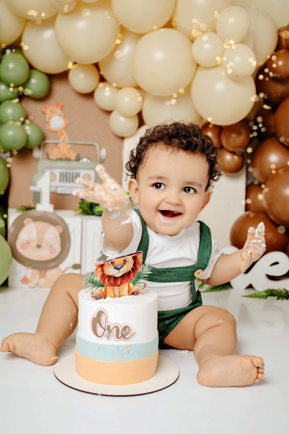 Smash the cake Safari estúdio Aline Araújo Fotografia Belo Horizonte MG