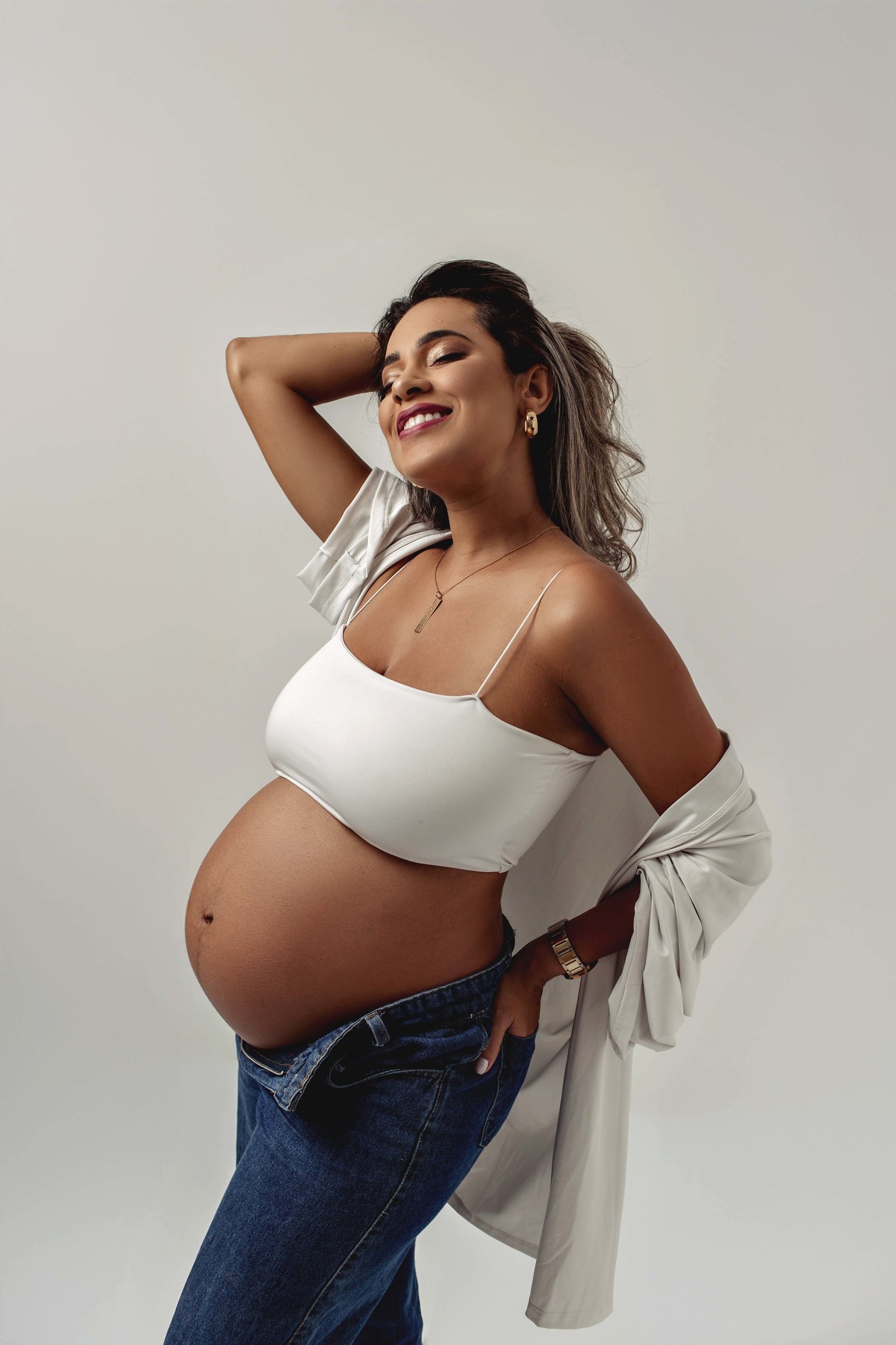 Ensaio de gestante em Belo Horizonte MG estúdio Aline Araújo Fotografia Pampulha 