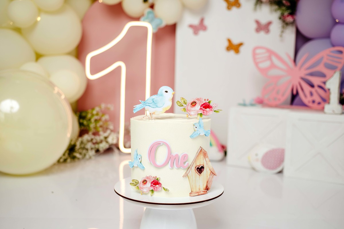 Ensaio Smash the cake Belo Horizonte MG Jardim encantado estúdio aline araújo fotografia