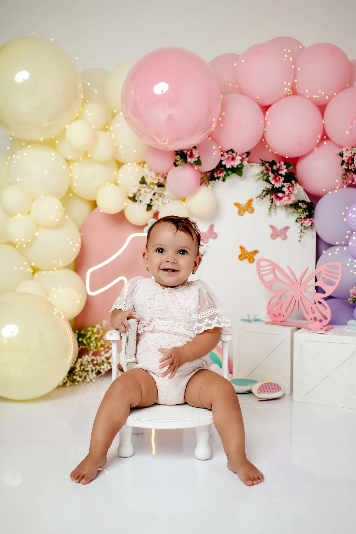 Ensaio Smash the cake Belo Horizonte MG Jardim encantado estúdio aline araújo fotografia