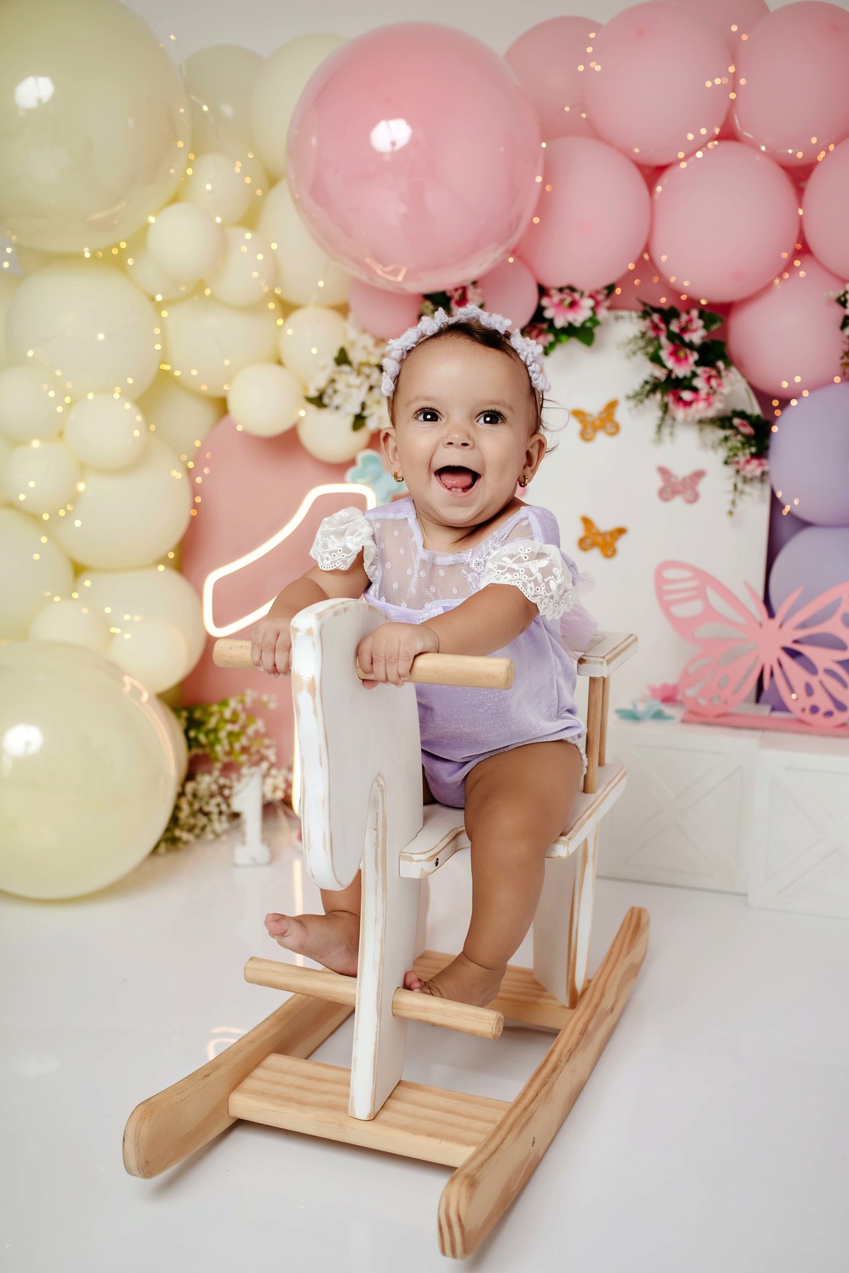 Ensaio Smash the cake Belo Horizonte MG Jardim encantado estúdio aline araújo fotografia