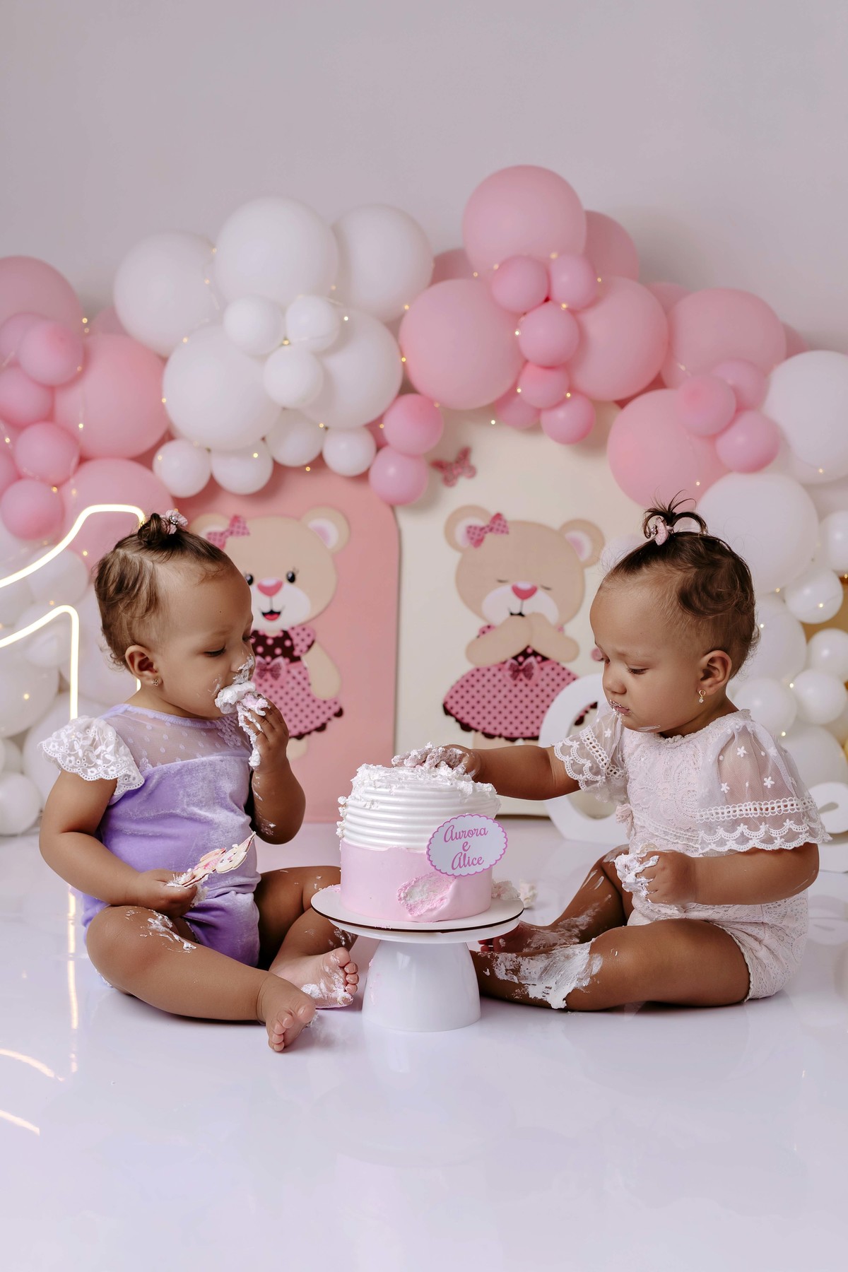Smash the Cake ursinhas estúdio Aline Araújo Fotografia BH