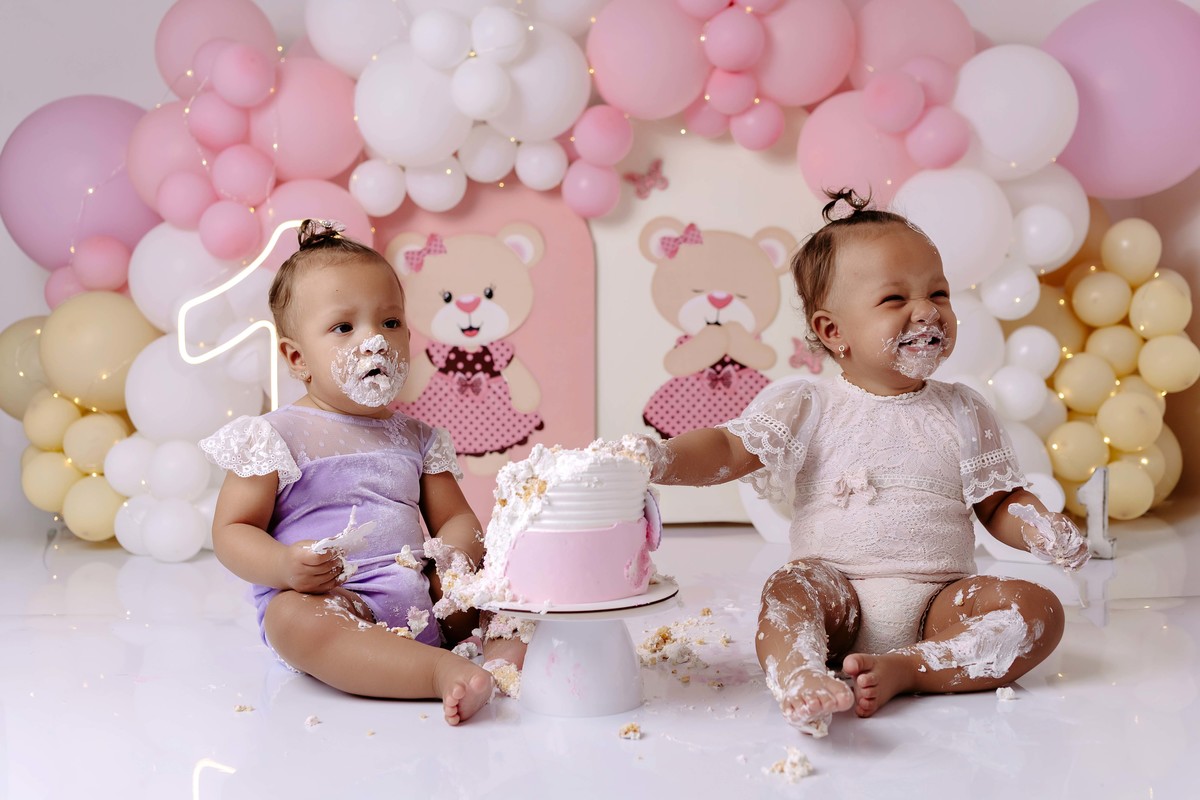 Smash the Cake ursinhas estúdio Aline Araújo Fotografia BH