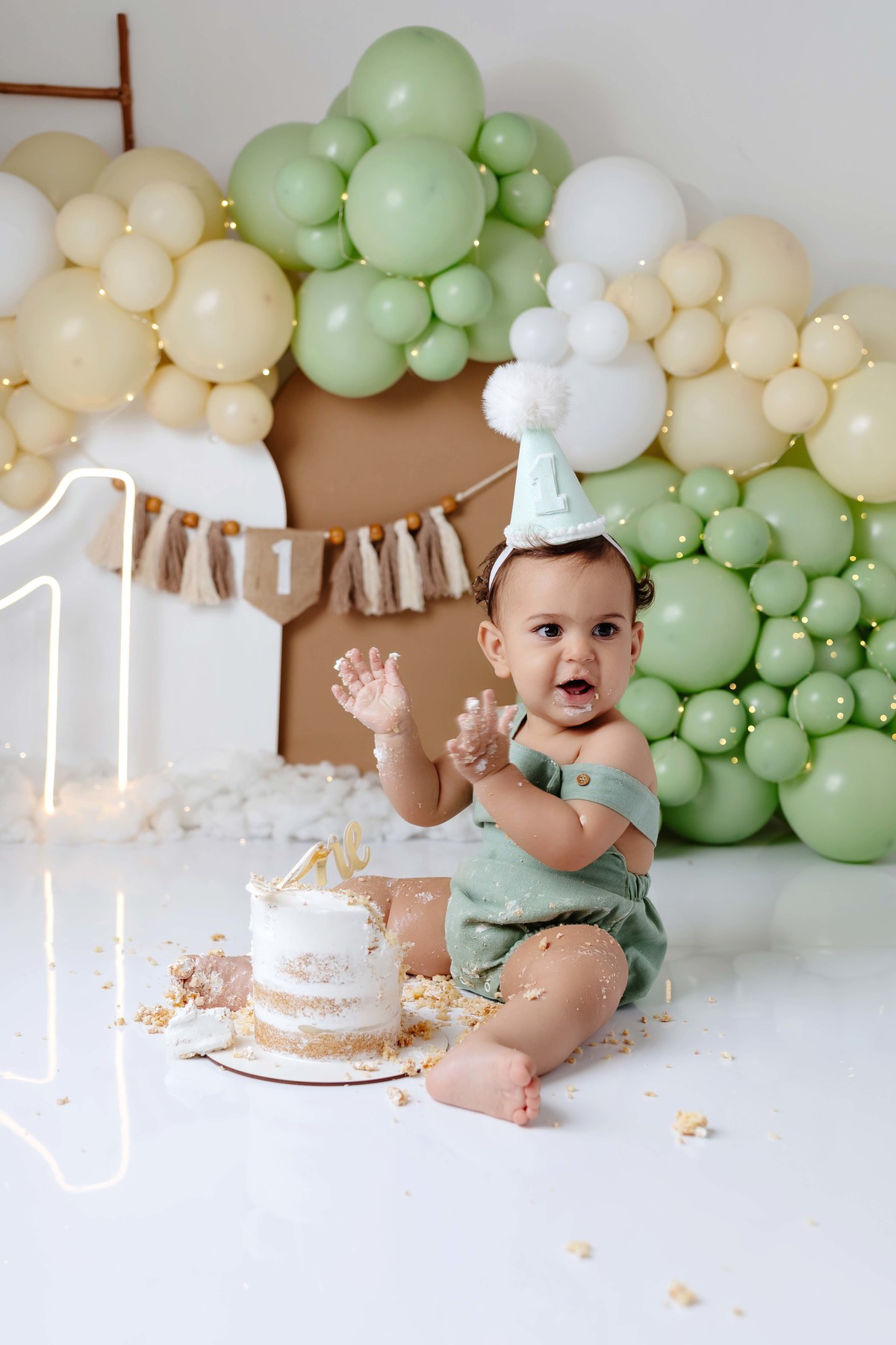 Smash the Cake boho kids estúdio Aline Araújo Fotografia BH
