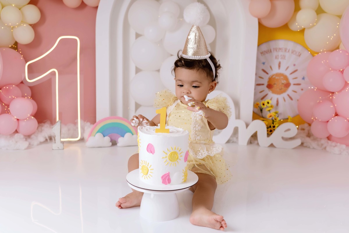 Smash the Cake baby primeira volta ao sol Aline Araújo 