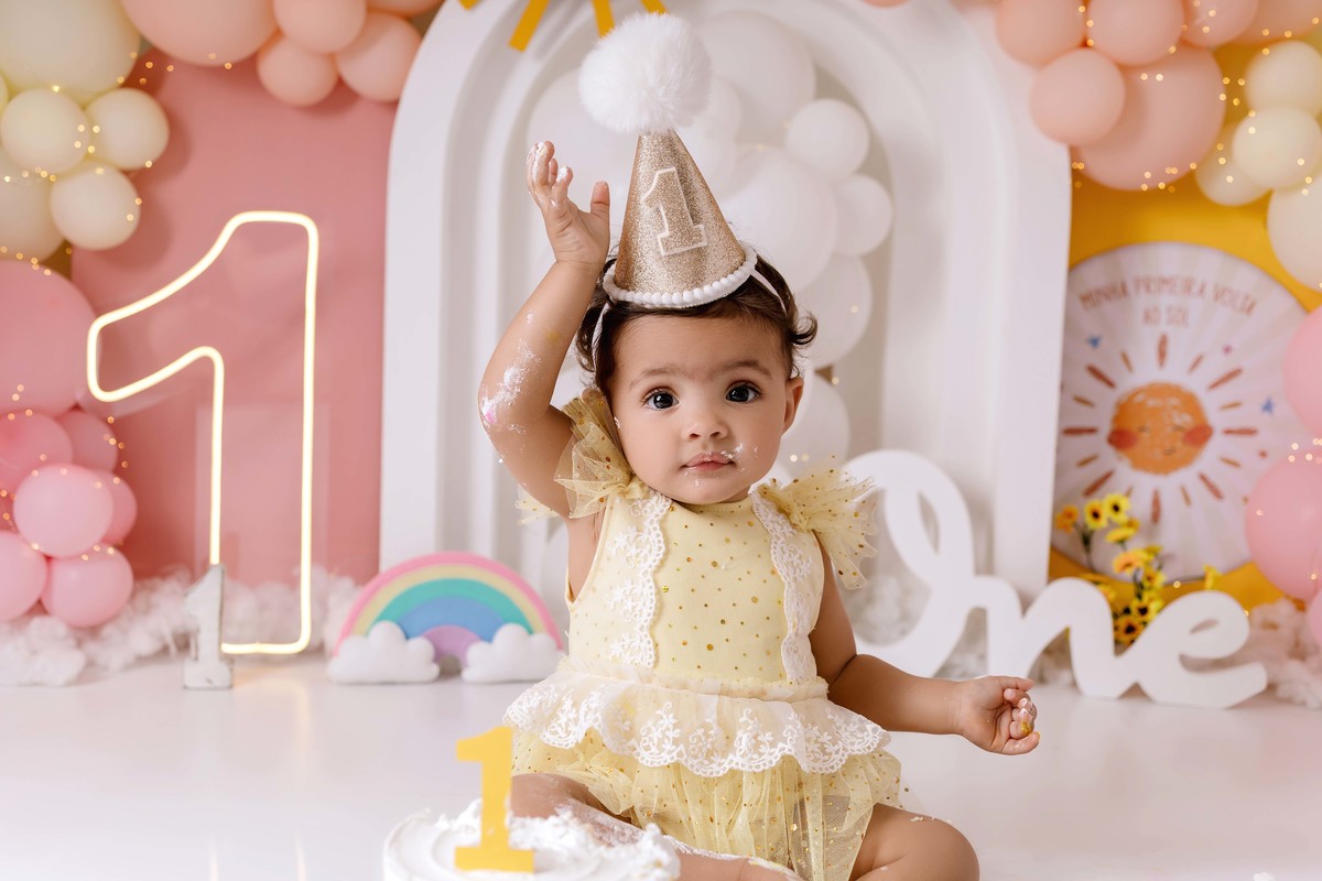 Smash the Cake baby primeira volta ao sol Aline Araújo 