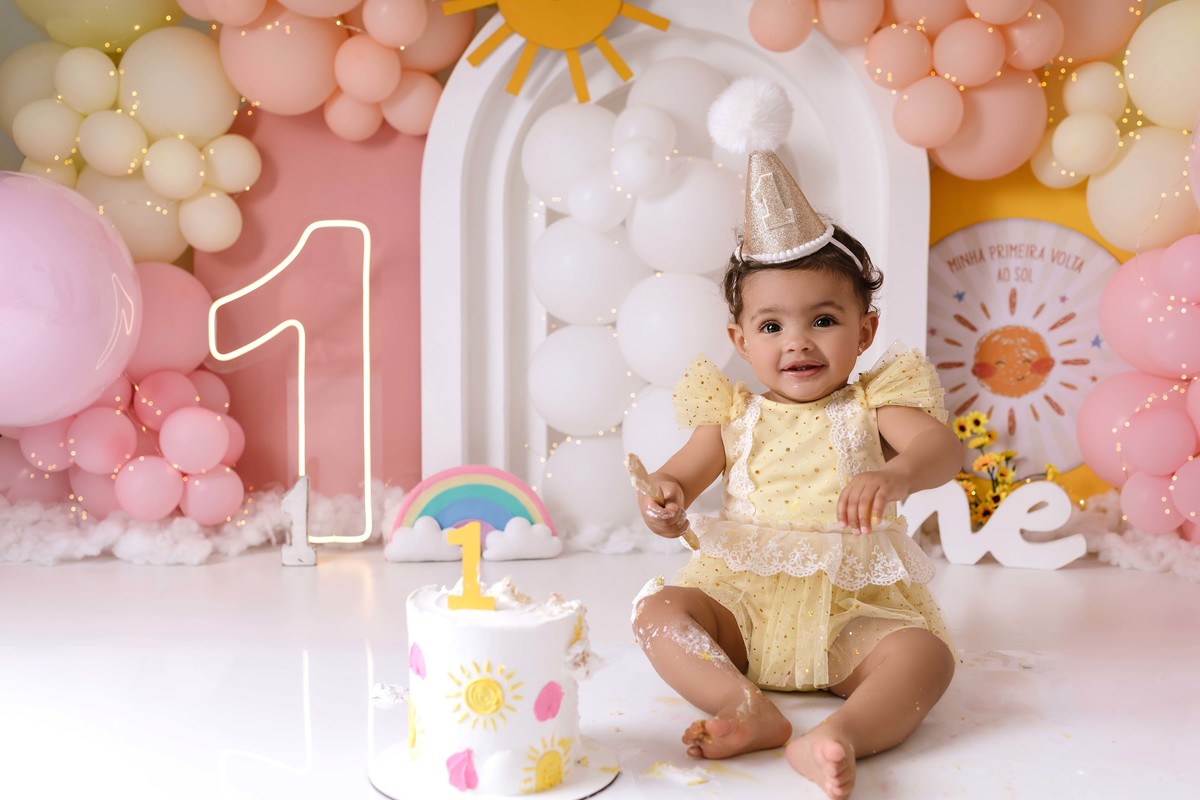 Smash the Cake baby primeira volta ao sol Aline Araújo 