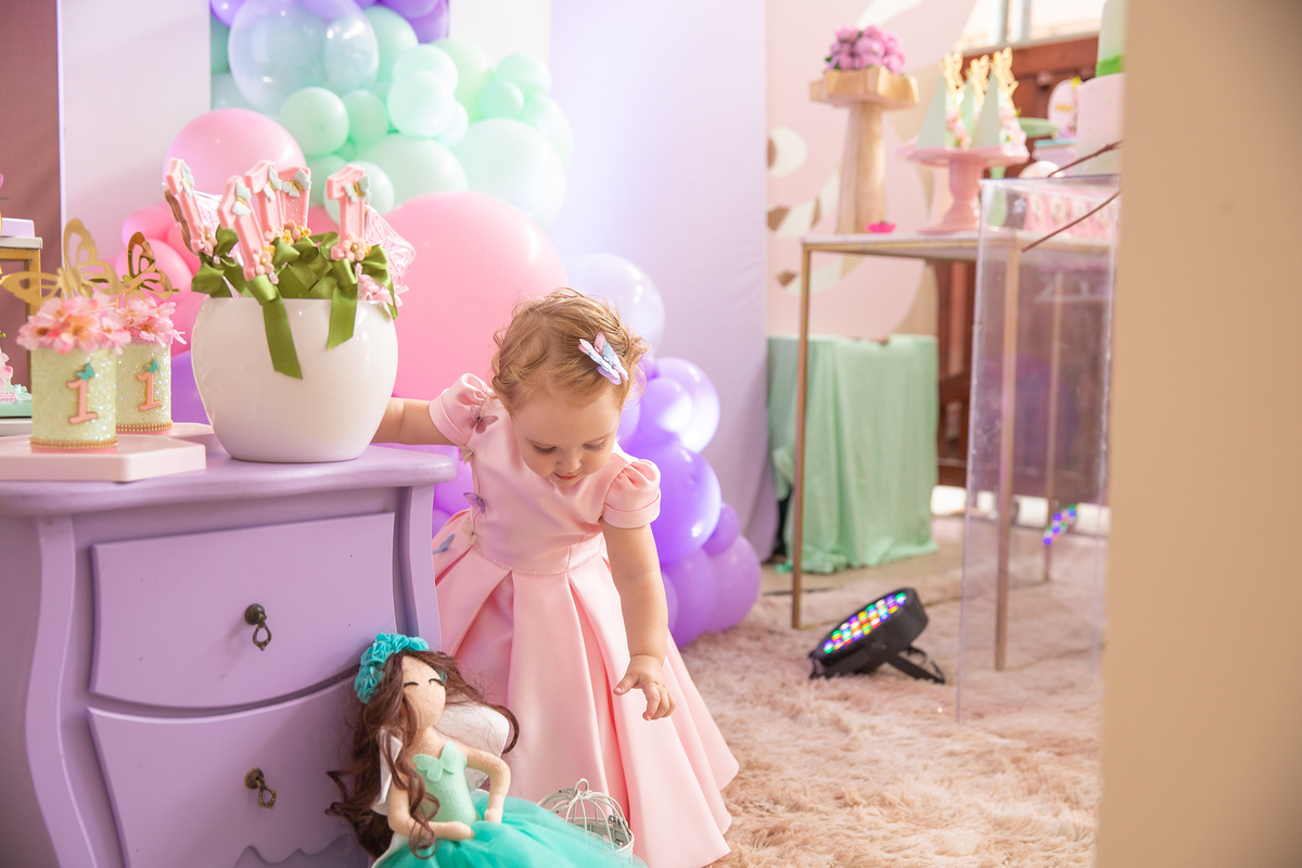 Aniversario 1 aninho jardim encantado