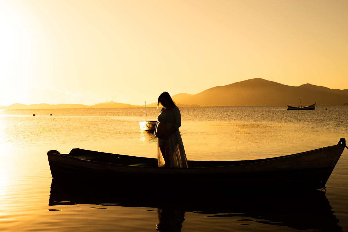 ensaio de gestante na praia palhoça