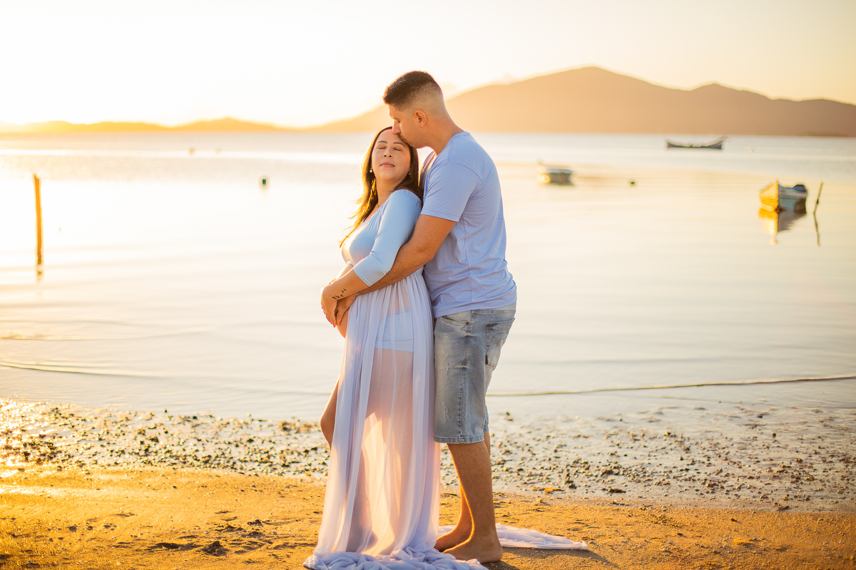 ensaio de gestante nascer do sol 