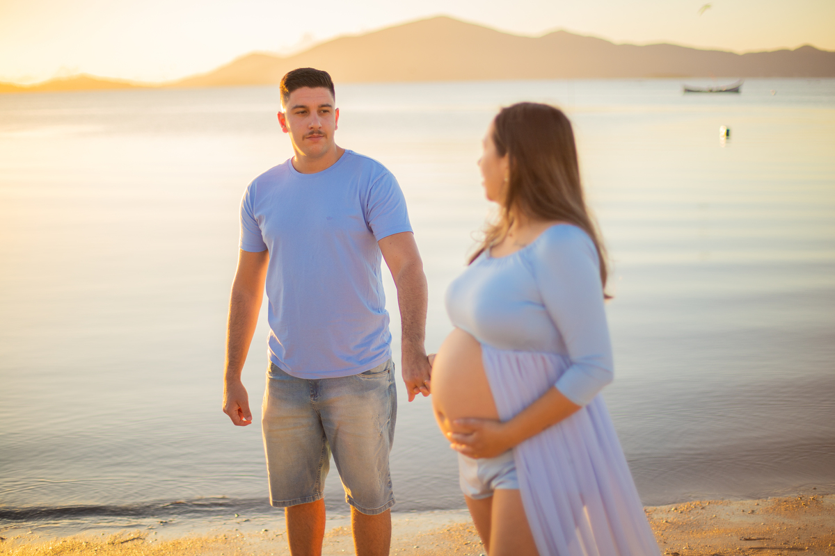 ensaio de gestante nascer do sol 