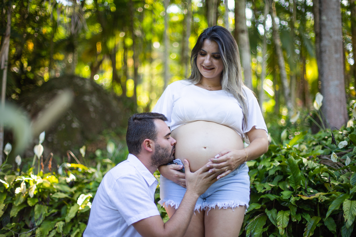 ensaio de gestante natureza