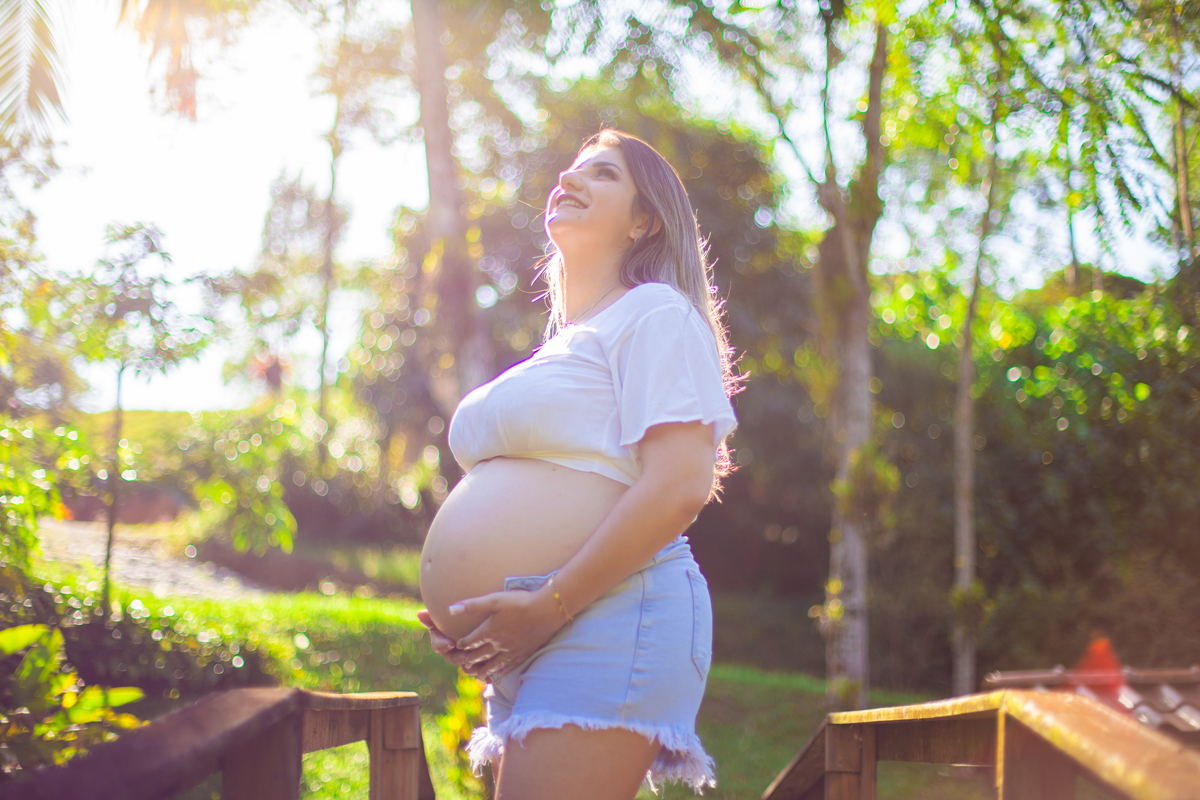 ensaio de gestante natureza
