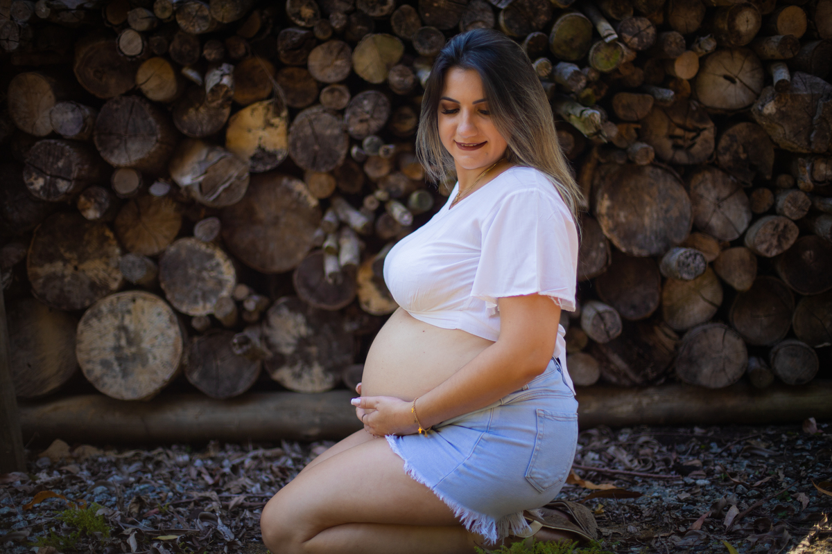 ensaio de gestante natureza