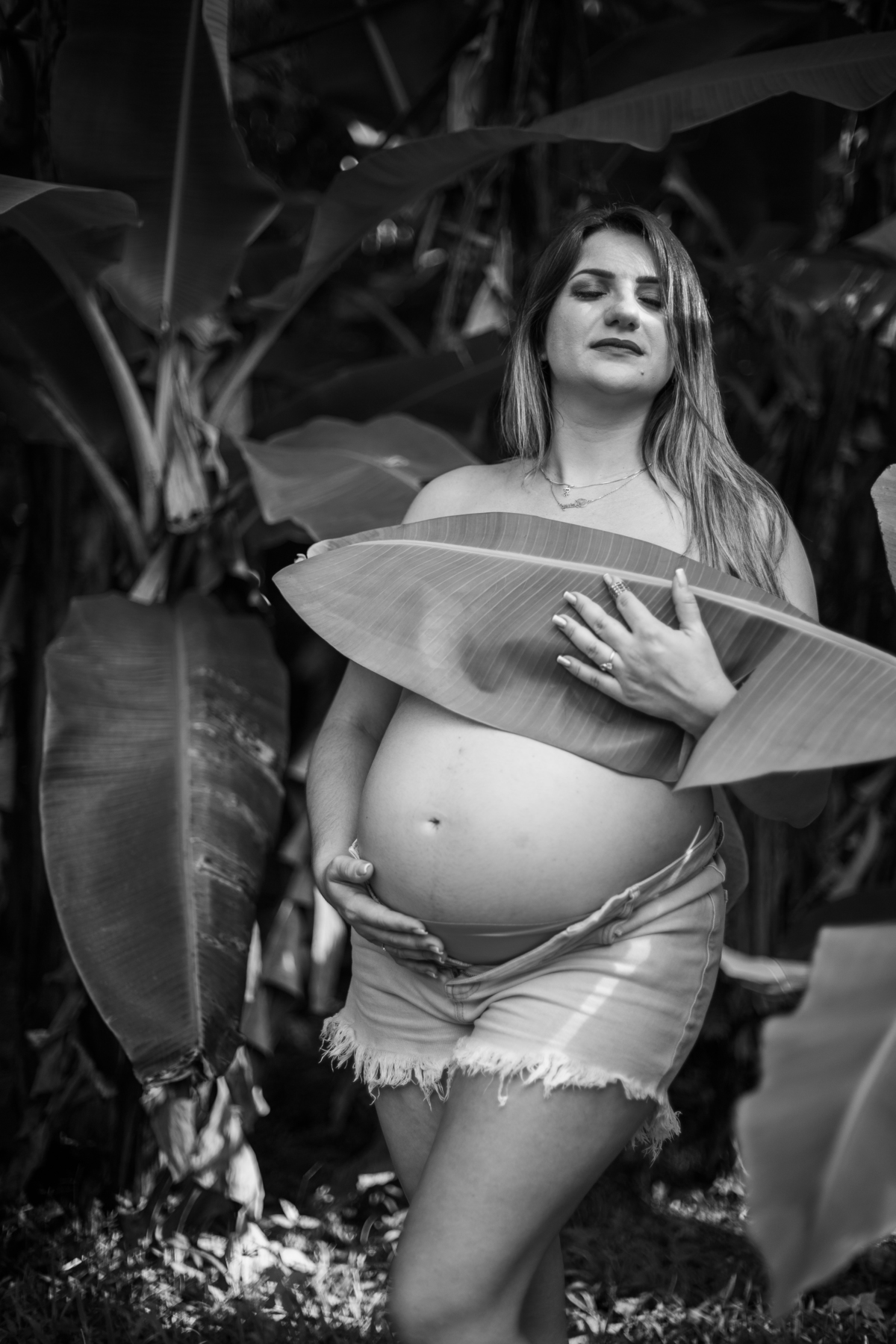 ensaio de gestante natureza