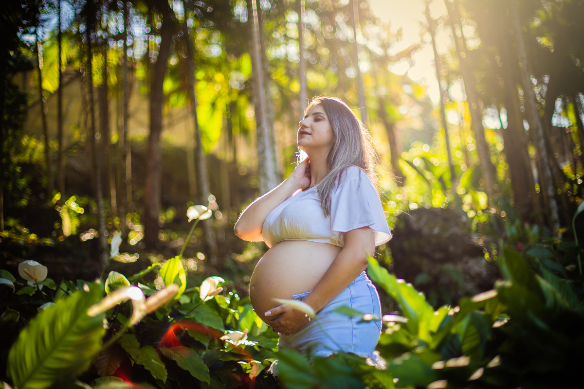 ensaio de gestante natureza