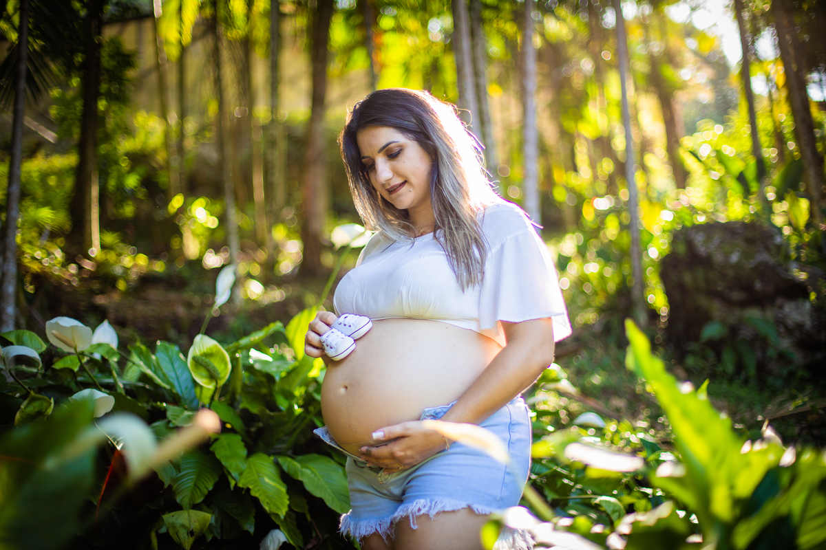 ensaio de gestante natureza