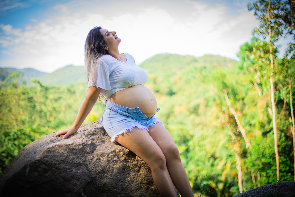 ensaio de gestante natureza