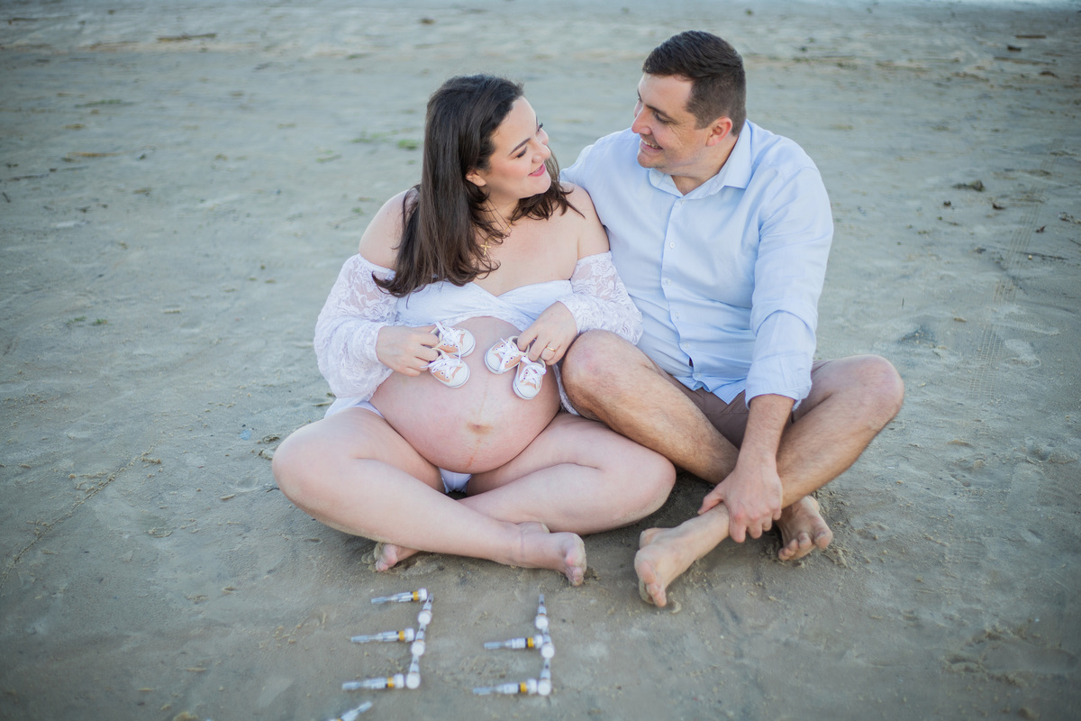 ensaio de gestante Praia Guarda do Embaú