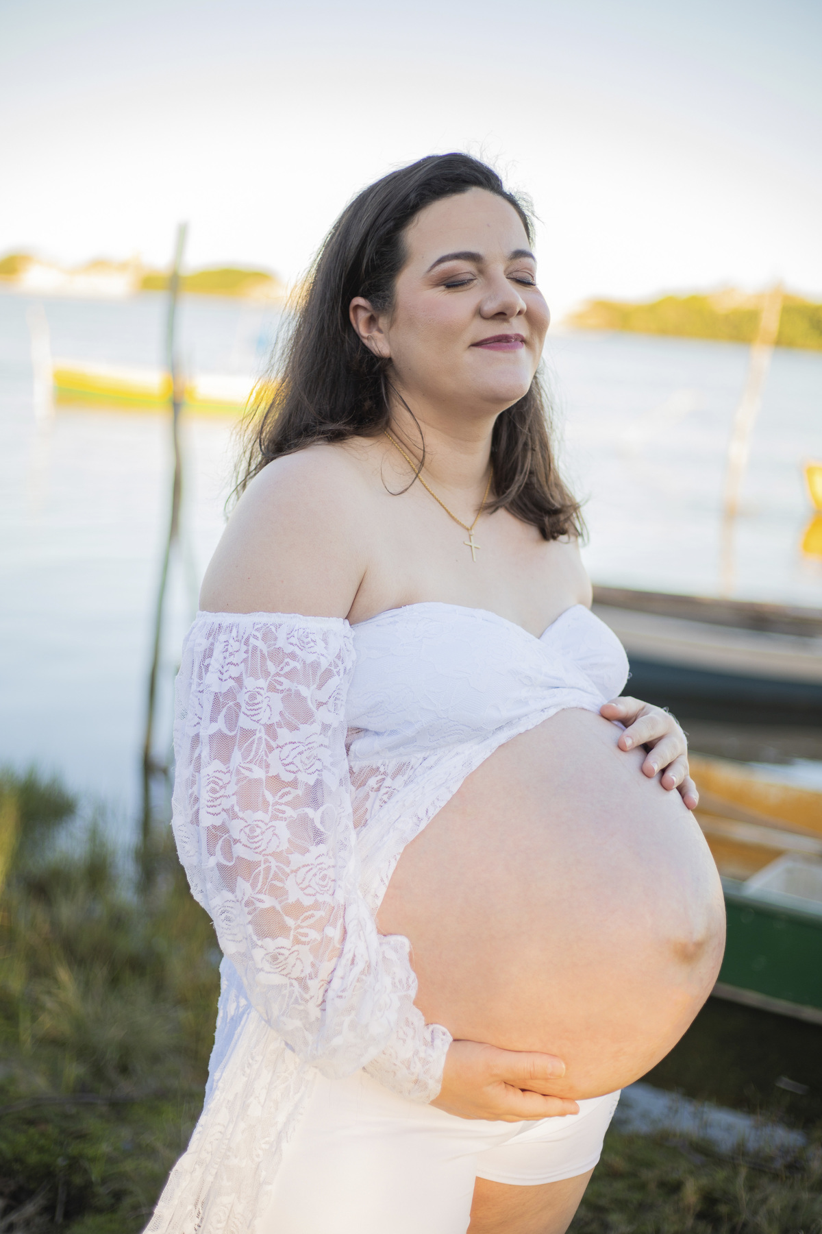 ensaio de gestante Praia Guarda do Embaú
