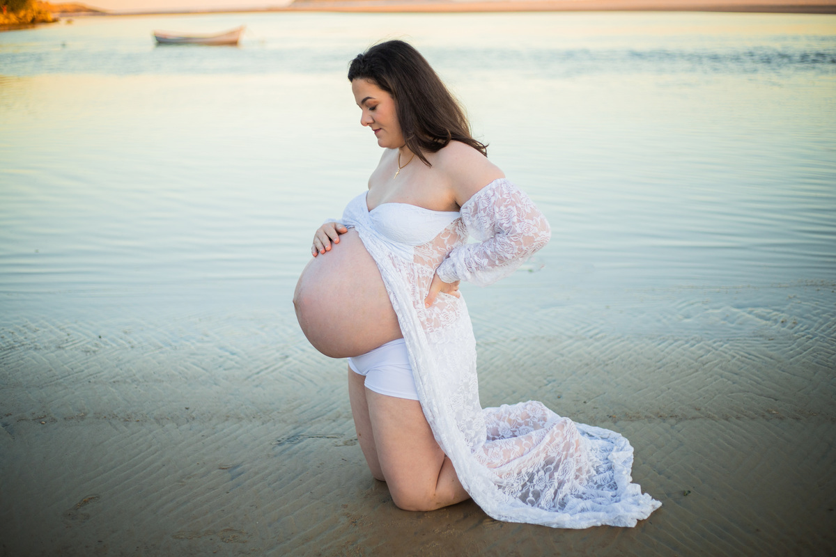 ensaio de gestante Praia Guarda do Embaú