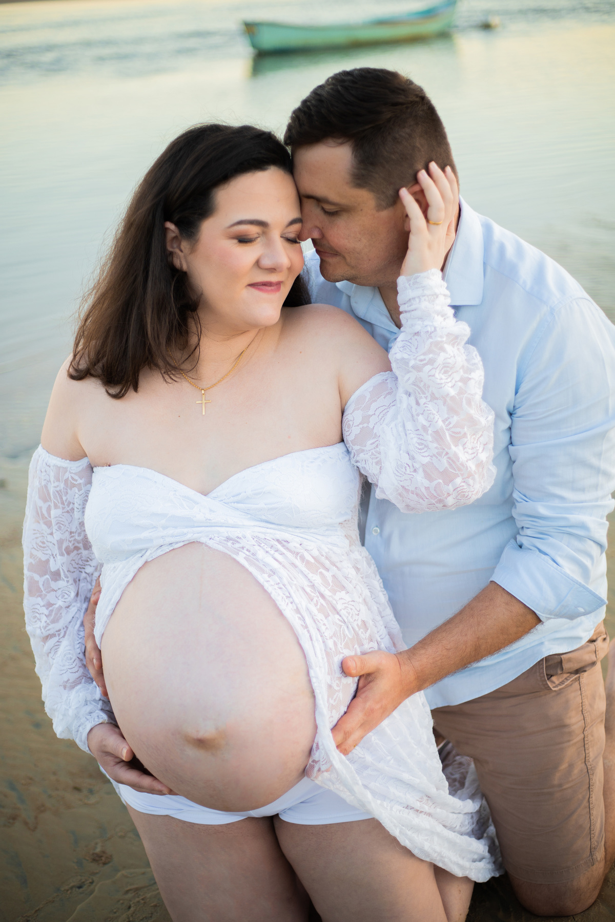 ensaio de gestante Praia Guarda do Embaú