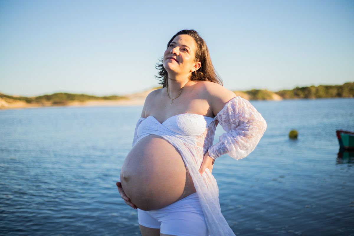 ensaio de gestante Praia Guarda do Embaú