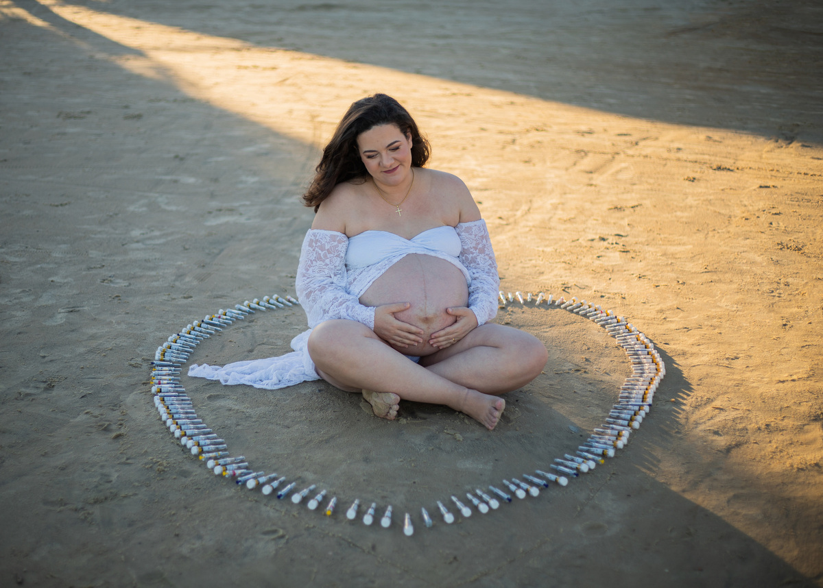 ensaio de gestante Praia Guarda do Embaú