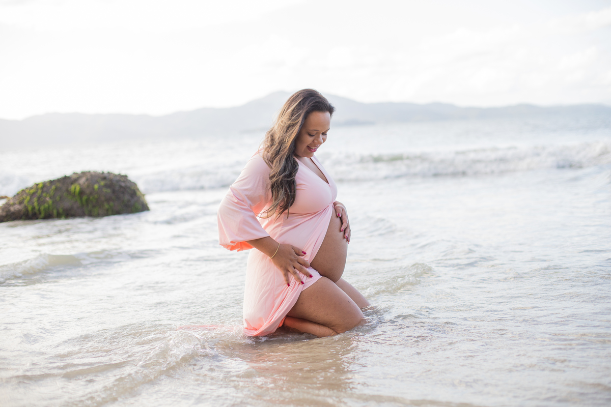 ensaio de gestante praia