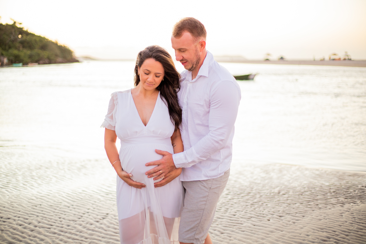 ensaio de gestante Guarda do Embaú