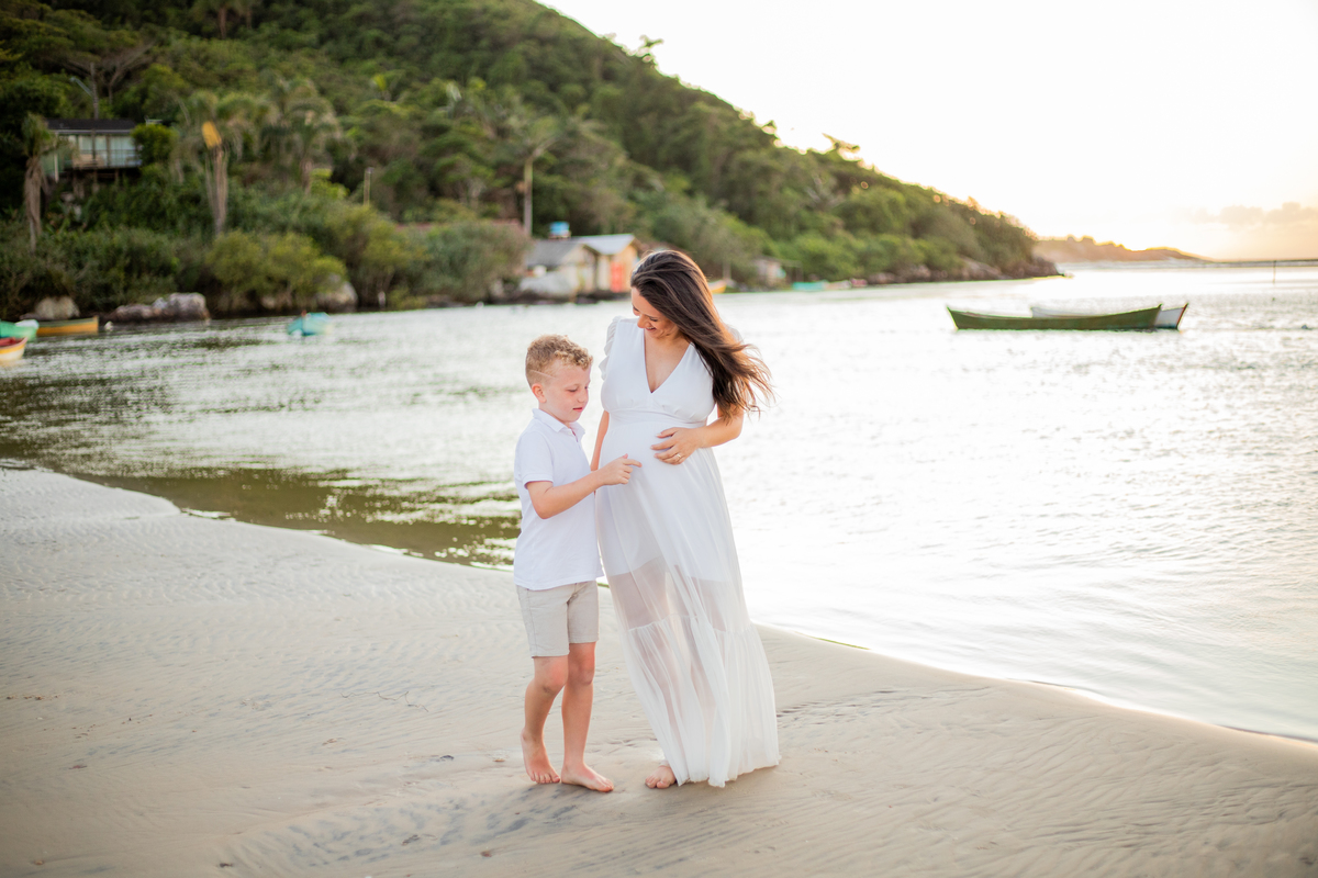 ensaio de gestante Guarda do Embaú
