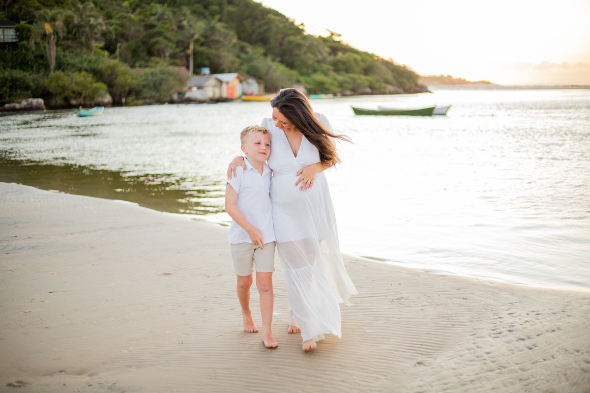 ensaio de gestante Guarda do Embaú