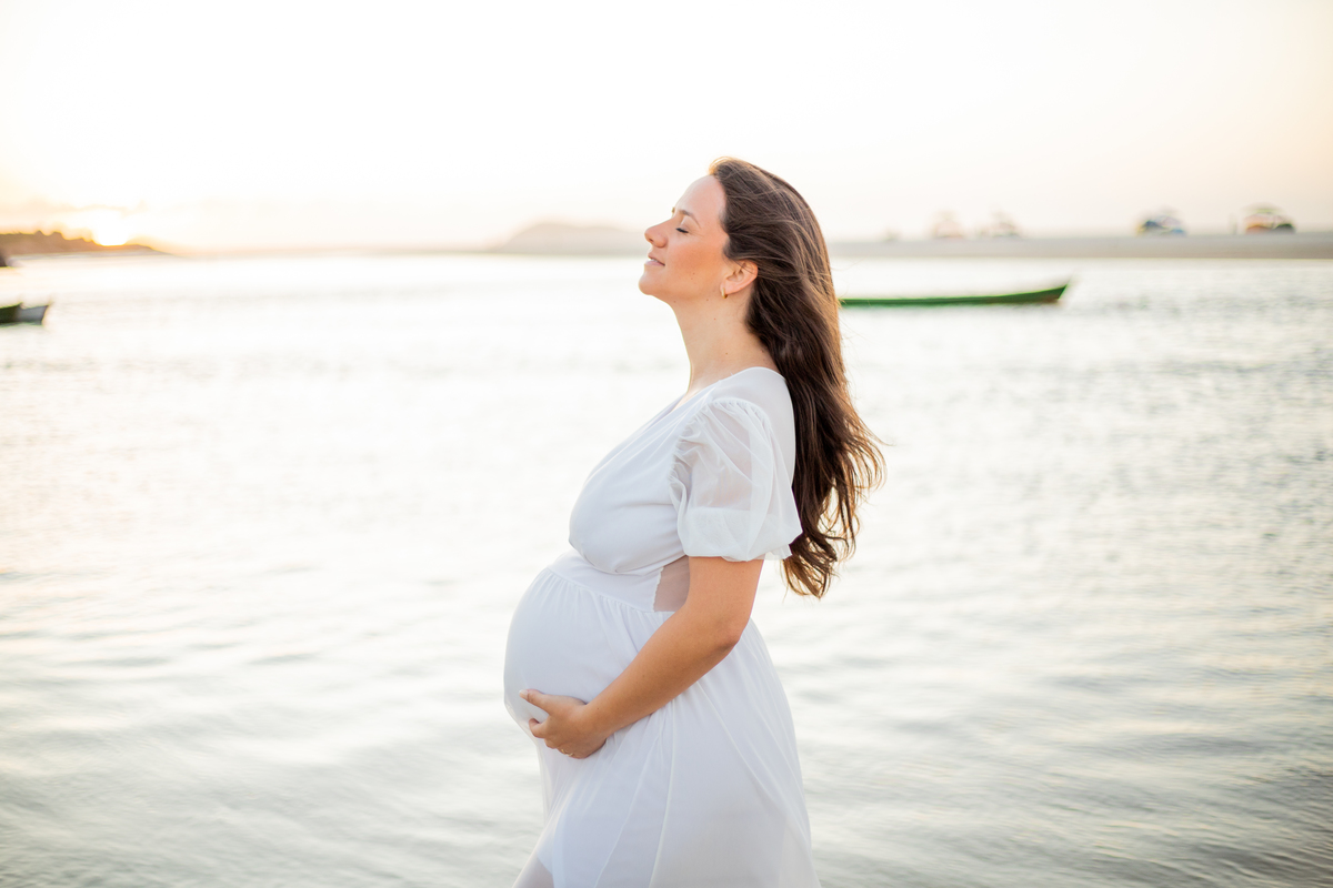 ensaio de gestante Guarda do Embaú