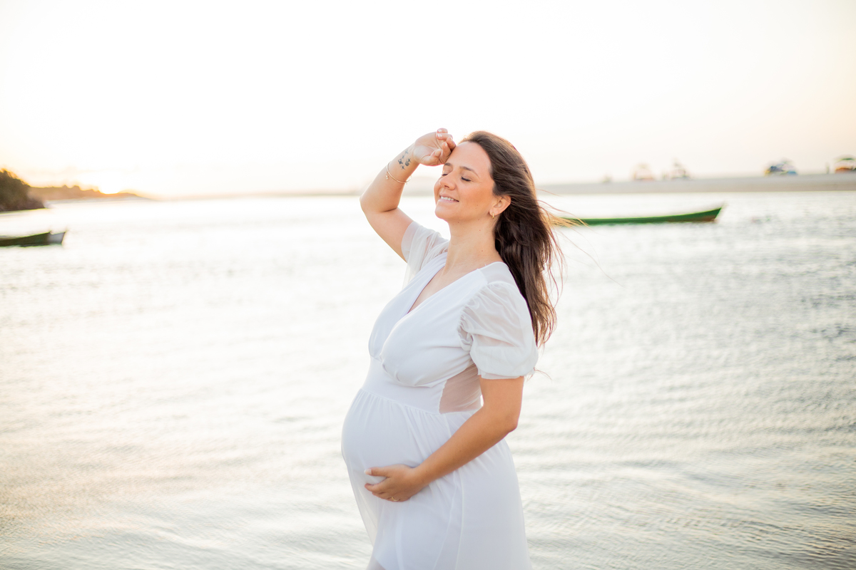 ensaio de gestante Guarda do Embaú