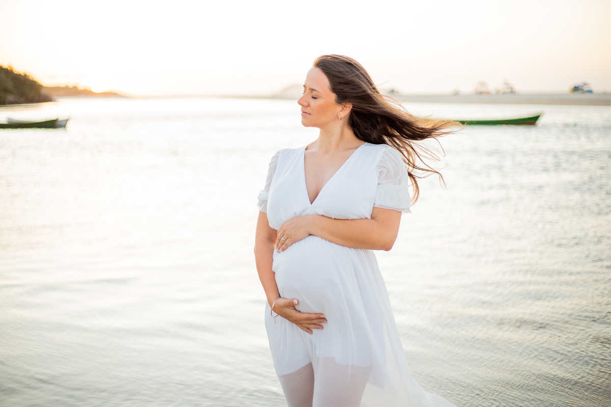 ensaio de gestante Guarda do Embaú