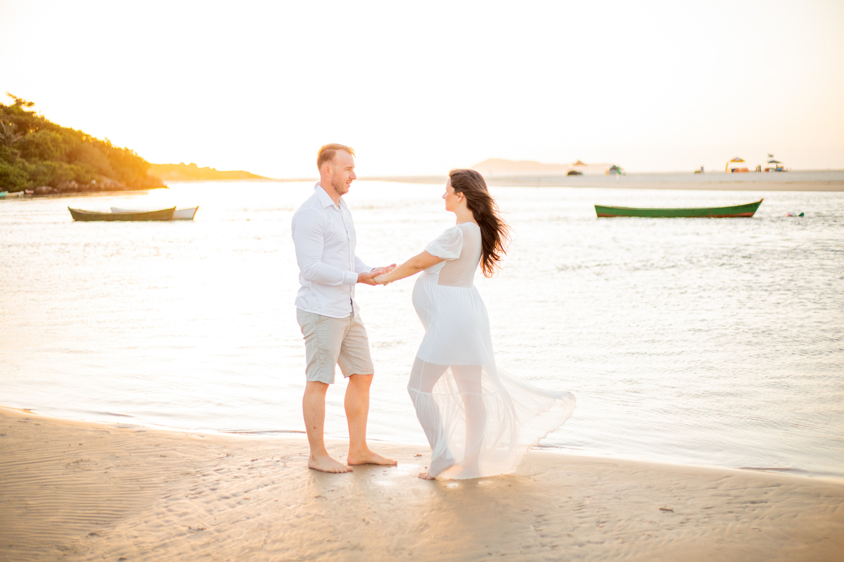 ensaio de gestante Guarda do Embaú