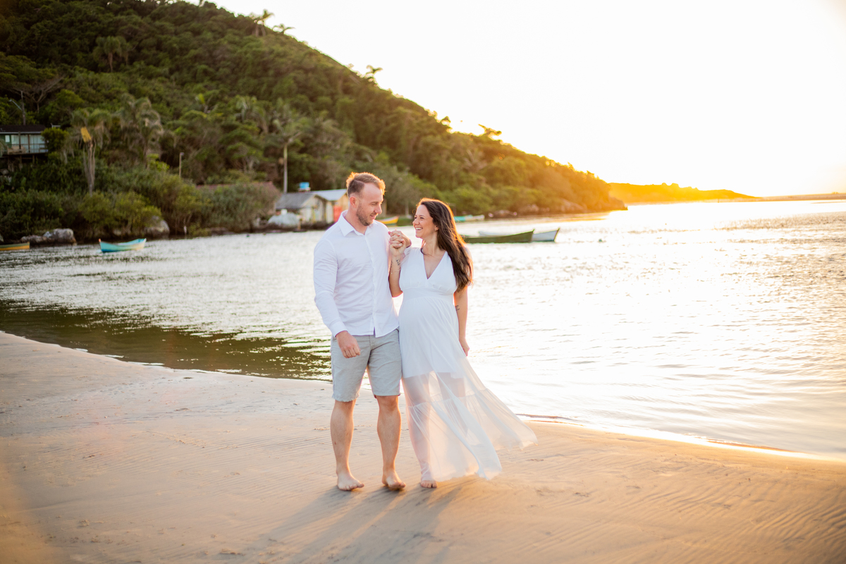 ensaio de gestante Guarda do Embaú