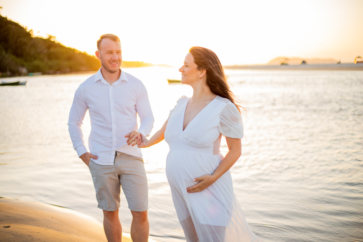 ensaio de gestante Guarda do Embaú