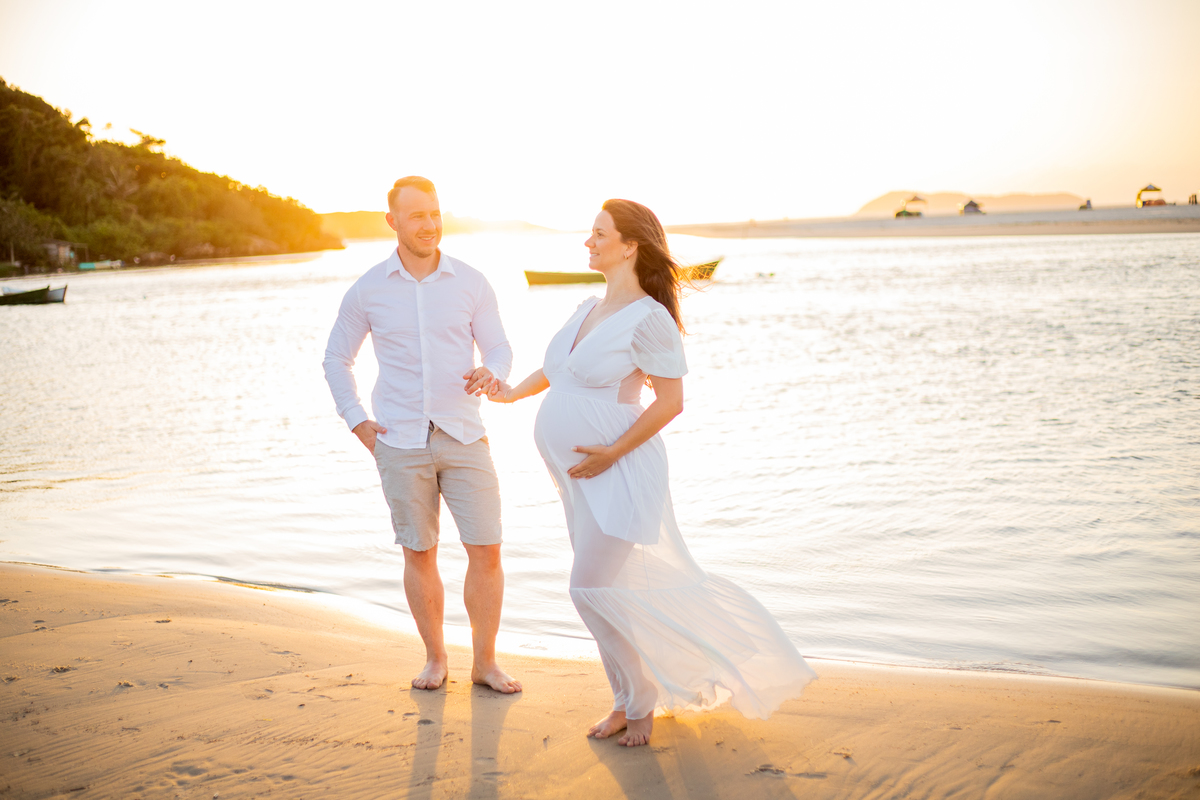 ensaio de gestante Guarda do Embaú