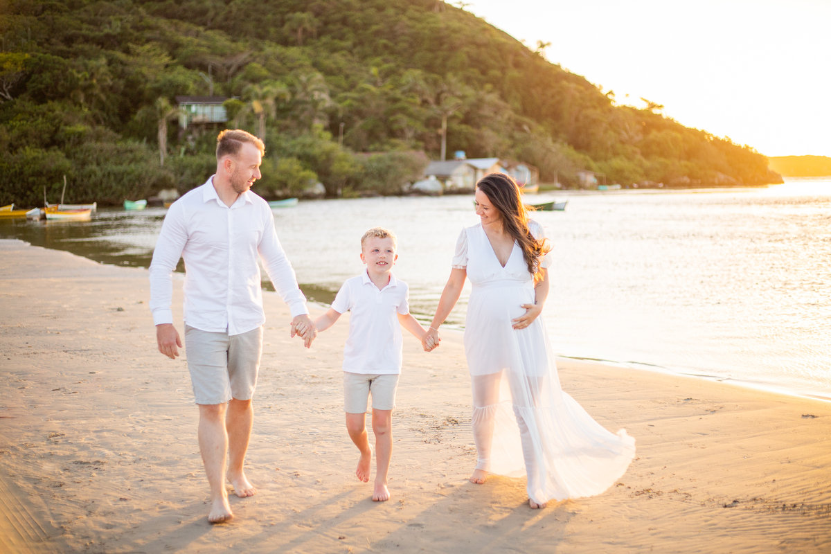 ensaio de gestante Guarda do Embaú